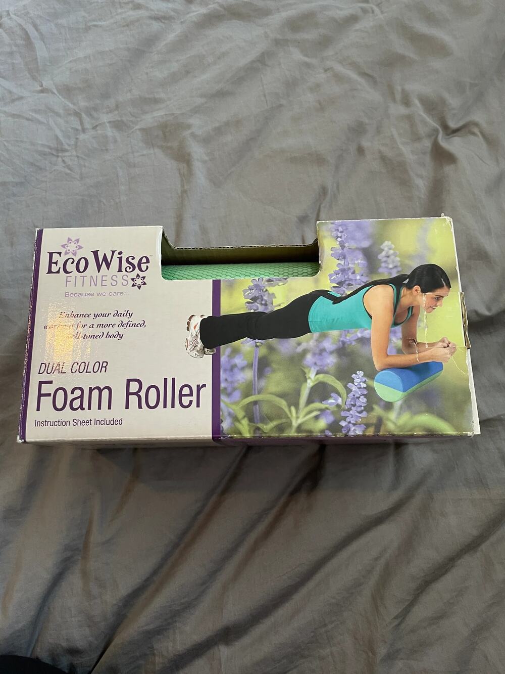 Eco Wise Fitness Foam Roller – Green 12” x 6”
